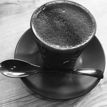 Instructions for using Black Latte charcoal latte