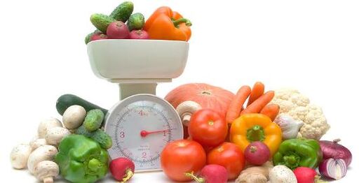 weighing vegetables for diabetes